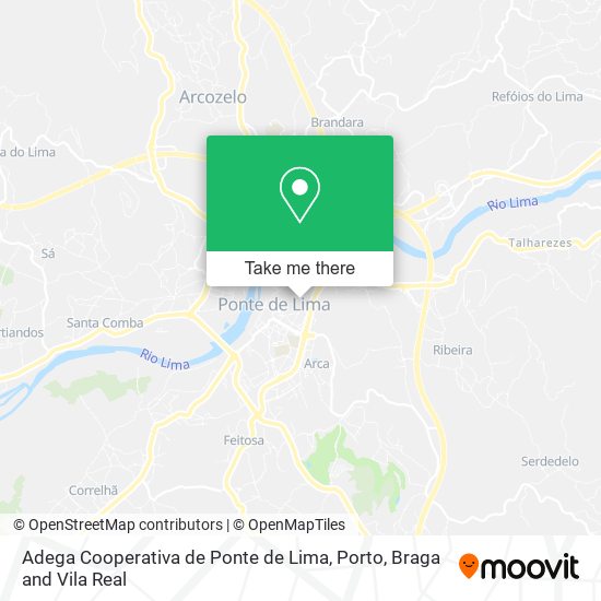 Adega Cooperativa de Ponte de Lima mapa