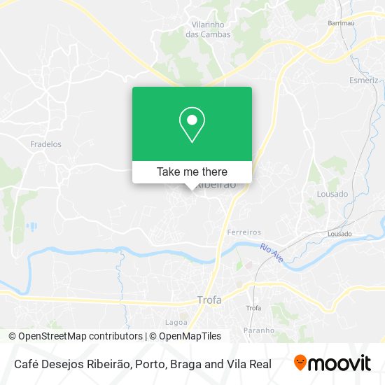 Café Desejos Ribeirão mapa