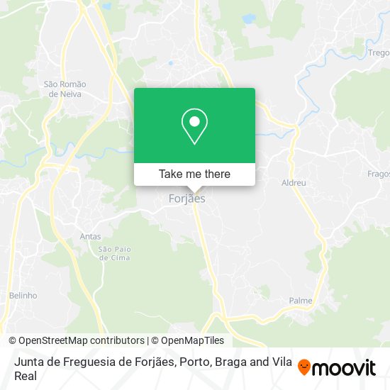 Junta de Freguesia de Forjães map