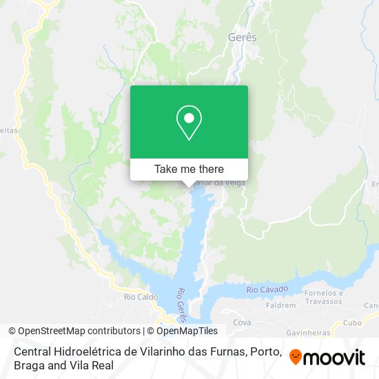 Central Hidroelétrica de Vilarinho das Furnas map