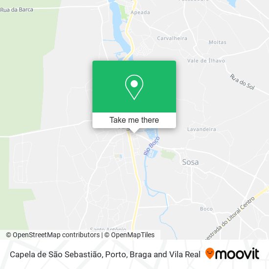 Capela de São Sebastião mapa