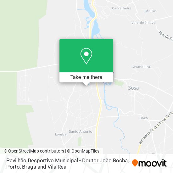 Pavilhão Desportivo Municipal - Doutor João Rocha mapa