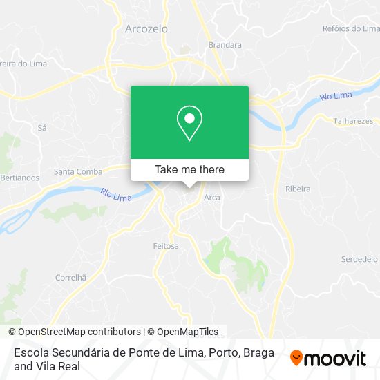 Escola Secundária de Ponte de Lima map