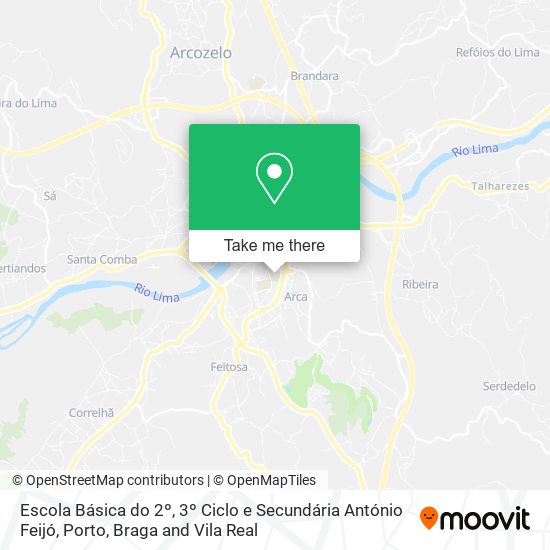 Escola Básica do 2º, 3º Ciclo e Secundária António Feijó map