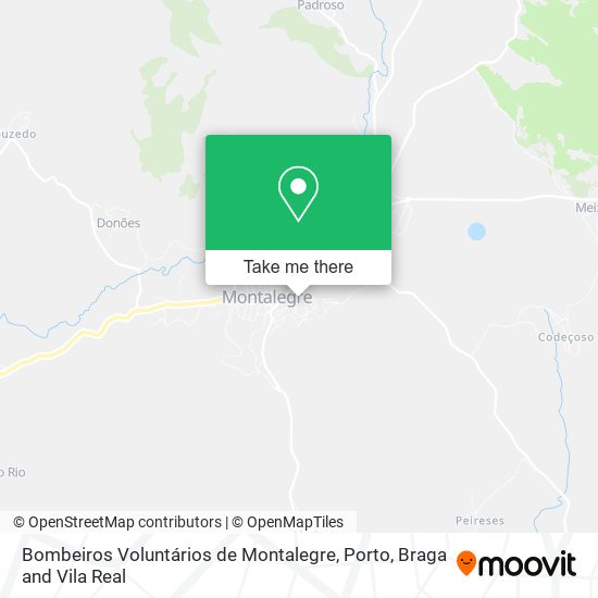 Bombeiros Voluntários de Montalegre map