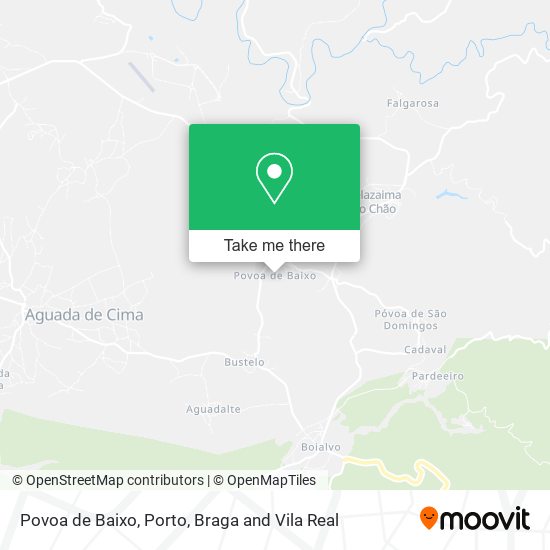 Povoa de Baixo mapa