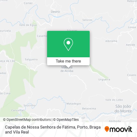 Capelas de Nossa Senhora de Fátima map