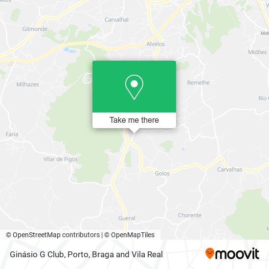 Ginásio G Club map