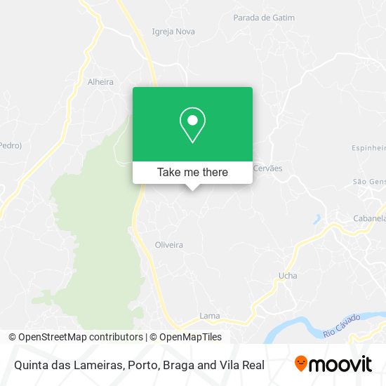 Quinta das Lameiras mapa