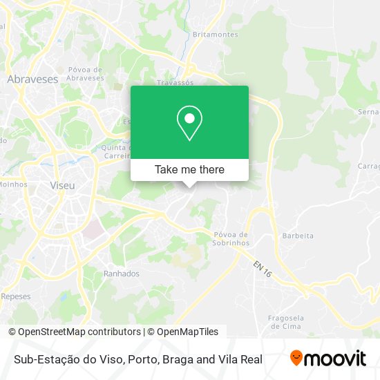 Sub-Estação do Viso mapa