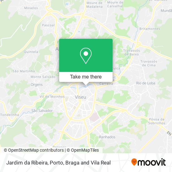 Jardim da Ribeira mapa