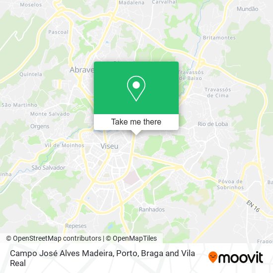 Campo José Alves Madeira mapa