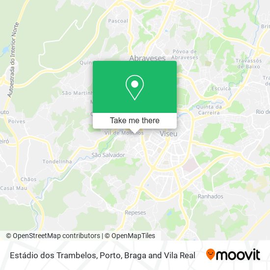 Estádio dos Trambelos mapa