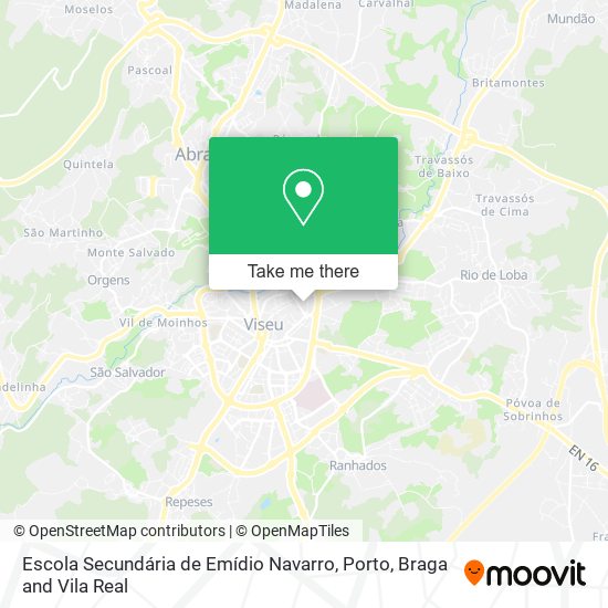 Escola Secundária de Emídio Navarro mapa