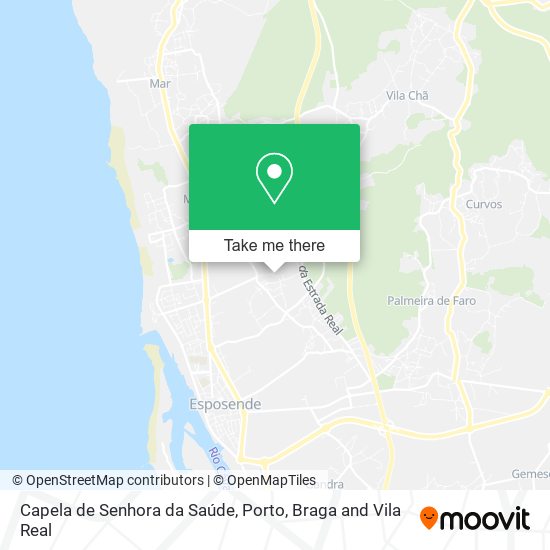 Capela de Senhora da Saúde mapa