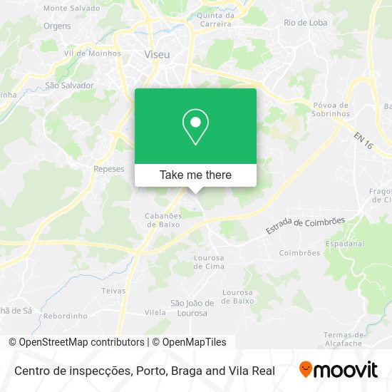 Centro de inspecções mapa