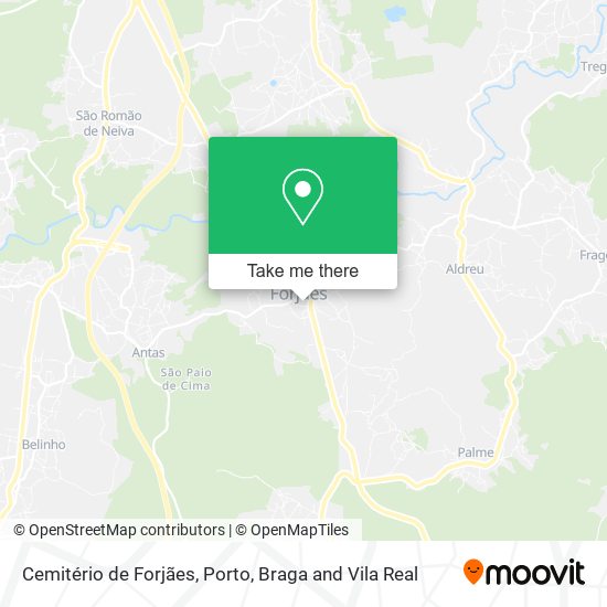 Cemitério de Forjães map