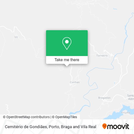 Cemitério de Gondiães map