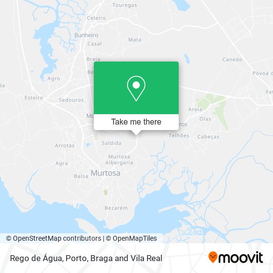 Rego de Água mapa