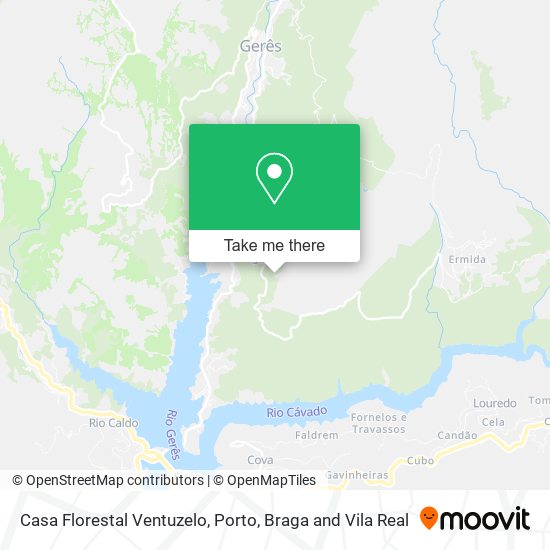 Casa Florestal Ventuzelo mapa