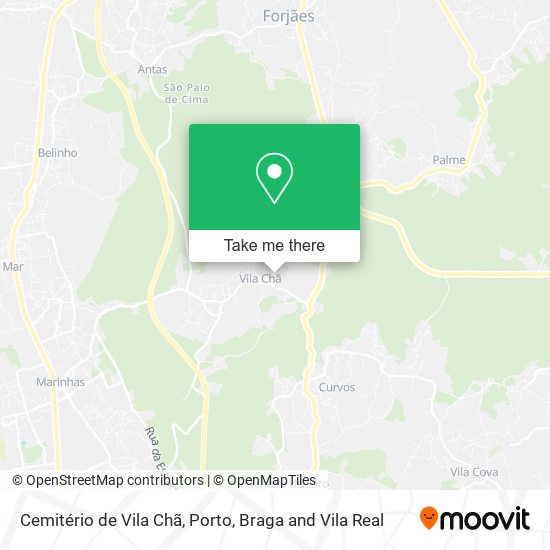 Cemitério de Vila Chã map