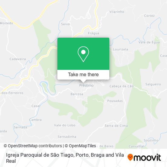 Igreja Paroquial de São Tiago mapa