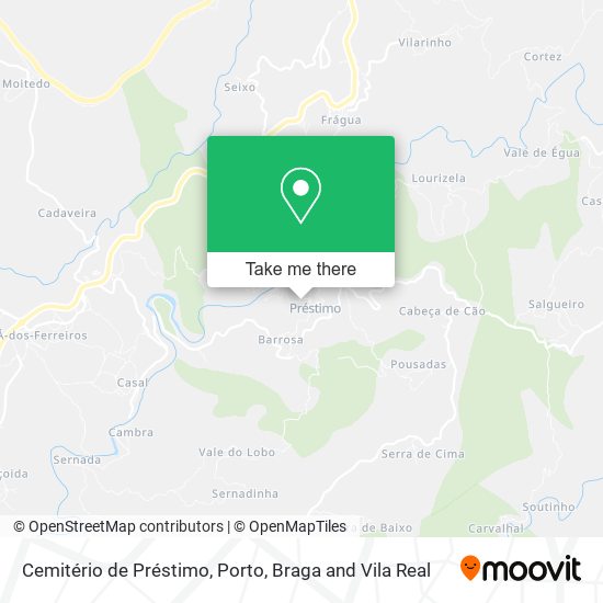 Cemitério de Préstimo mapa
