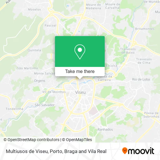 Multiusos de Viseu map