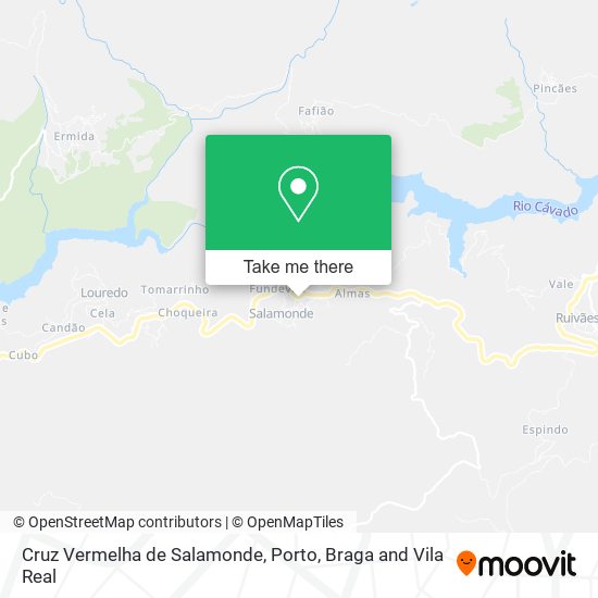 Cruz Vermelha de Salamonde map