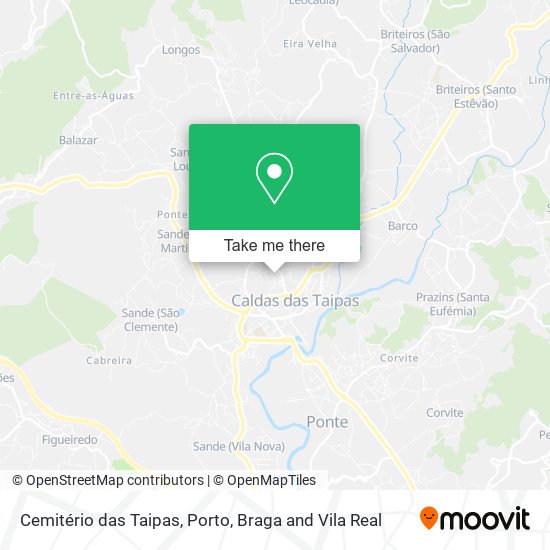 Cemitério das Taipas map