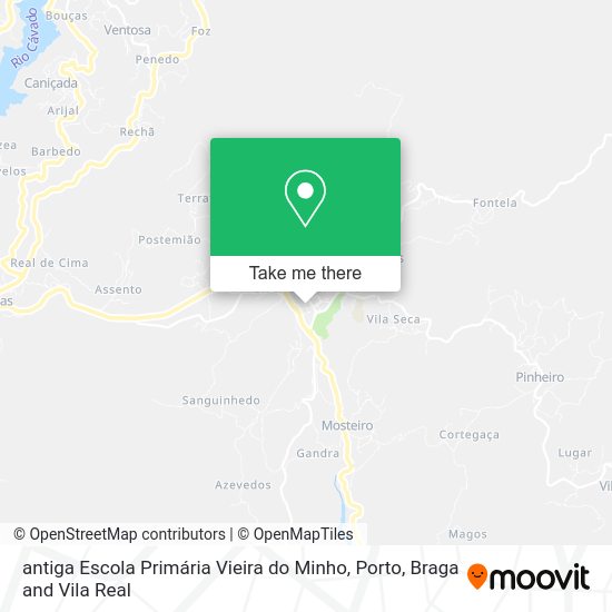 antiga Escola Primária Vieira do Minho map
