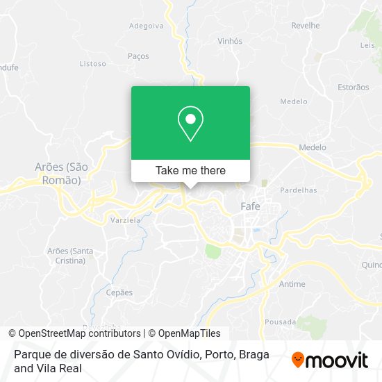Parque de diversão de Santo Ovídio mapa
