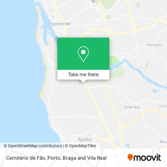 Cemitério de Fão map