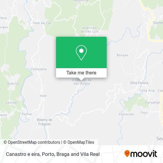 Canastro e eira mapa
