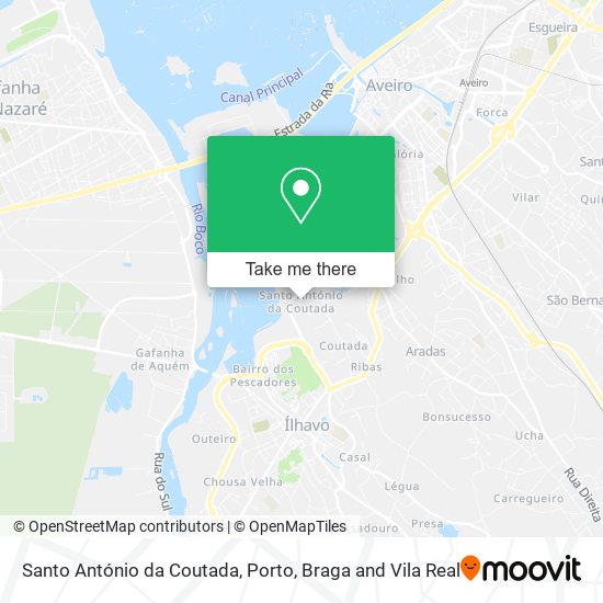 Santo António da Coutada mapa