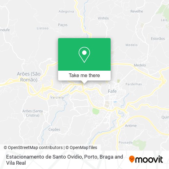 Estacionamento de Santo Ovídio mapa