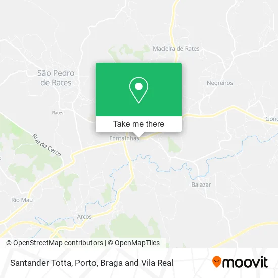 Santander Totta map
