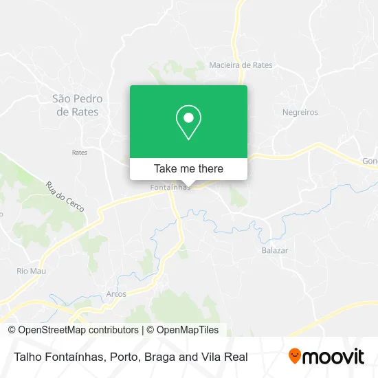 Talho Fontaínhas map