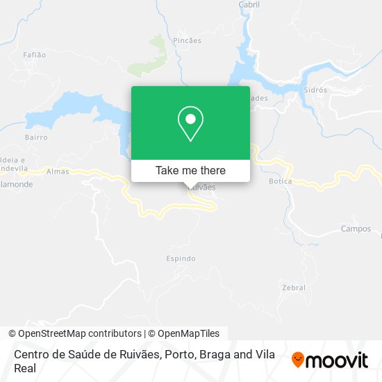 Centro de Saúde de Ruivães map