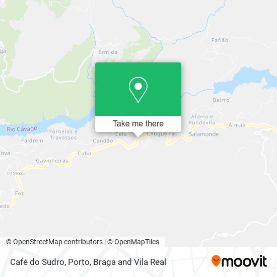 Café do Sudro mapa