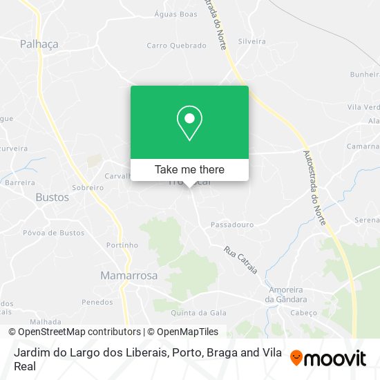 Jardim do Largo dos Liberais mapa