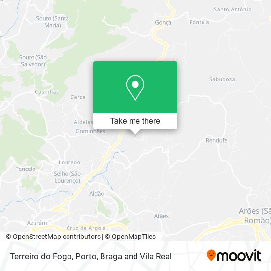 Terreiro do Fogo mapa