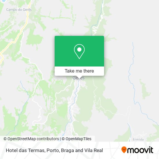 Hotel das Termas mapa