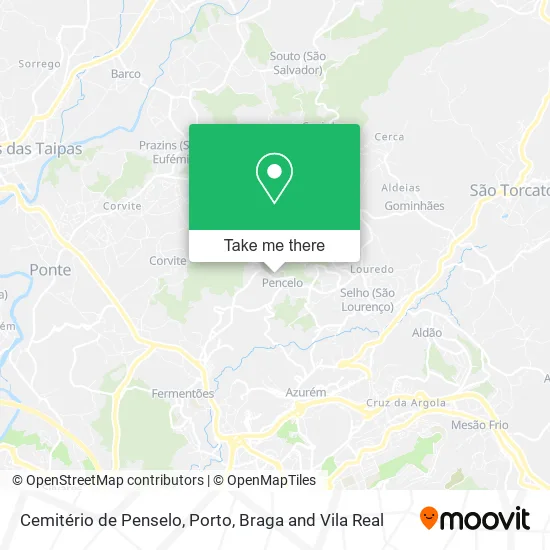 Cemitério de Penselo map