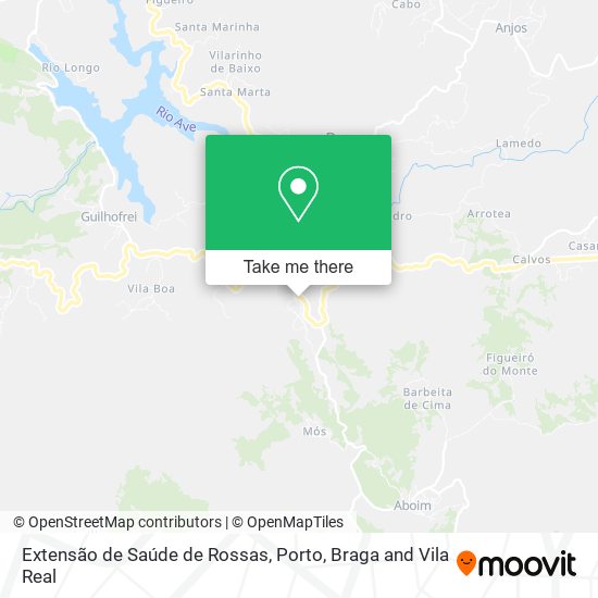 Extensão de Saúde de Rossas map