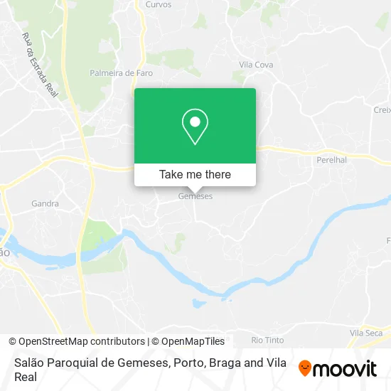 Salão Paroquial de Gemeses map