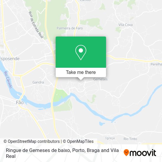 Ringue de Gemeses de baixo mapa