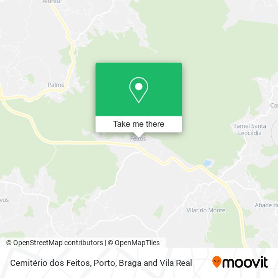 Cemitério dos Feitos mapa