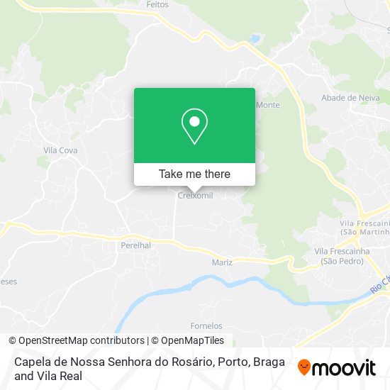 Capela de Nossa Senhora do Rosário mapa