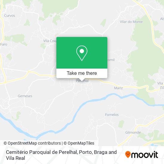 Cemitério Paroquial de Perelhal map